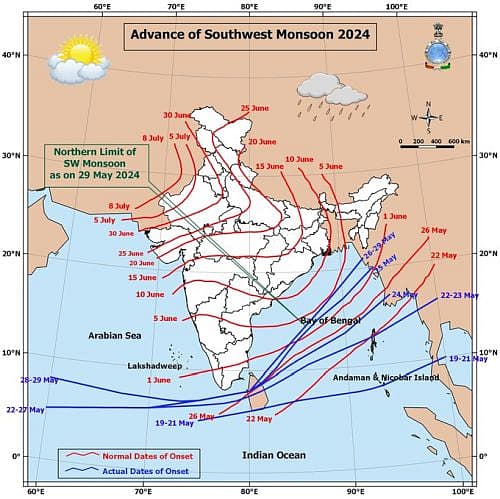 ಕೇರಳಕ್ಕೆ ಮುಂಗಾರು ಪ್ರವೇಶ